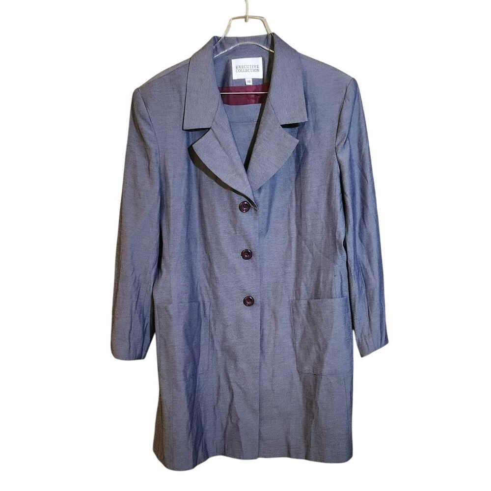 Vintage Preppy 90's Executive Collection  Suit Gray Size 18